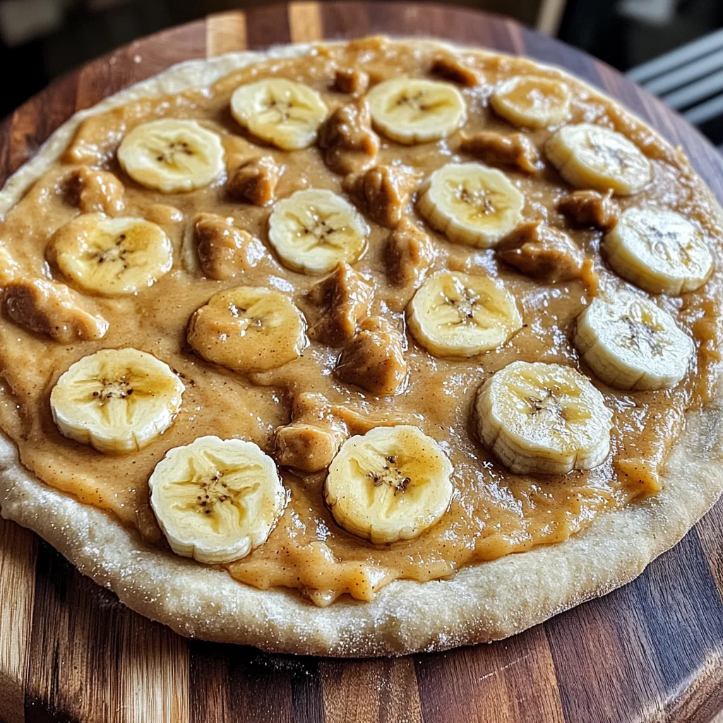 Banana and Peanut Butter Doggy Pizza for Dogs