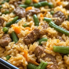 Beef, Rice, and Green Bean Casserole for Dogs Meal Recipe
