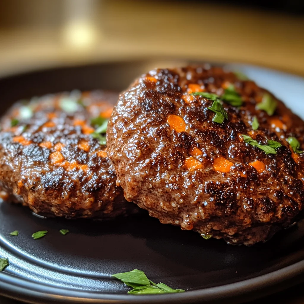 Beef & Carrot Burgers for Dogs
