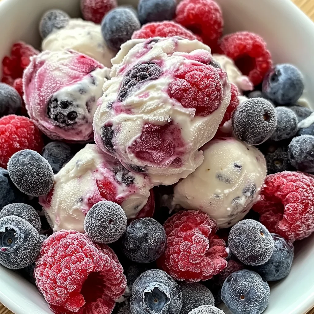 Frozen Yogurt and Berry Bites for Dogs