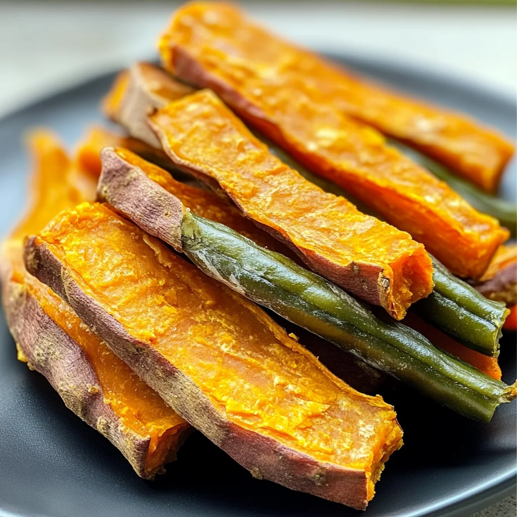 Homemade Sweet Potato & Green Bean Chews for Dogs Treat