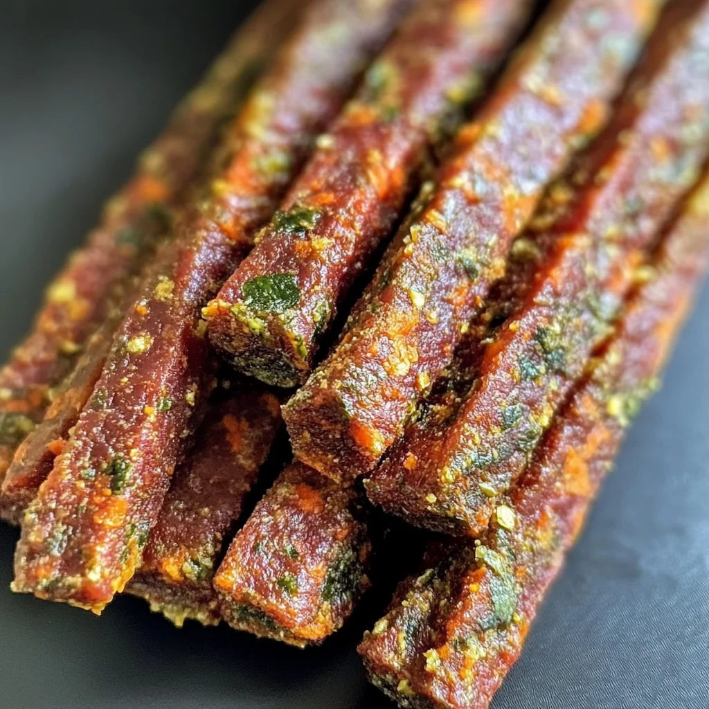 Beef and Vegetable Jerky Sticks Recipe for Dogs