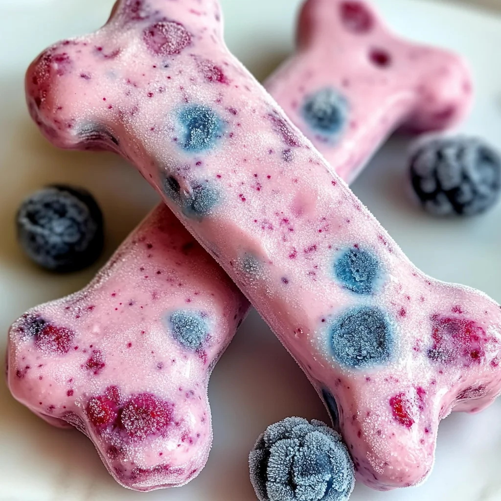 Berry Yogurt Frozen Bones Recipe for Dogs
