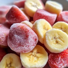 Frozen Strawberry Banana Bites Recipe for Dogs