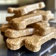 Homemade Peanut Butter Oat Bone Dog Treats
