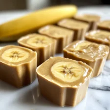 Peanut Butter and Banana Frozen Dog Treats
