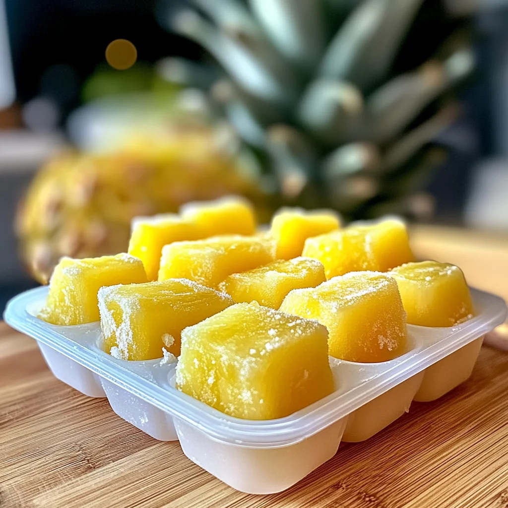 Pineapple Coconut Frozen Dog Treat Recipe: A Tropical Delight for Your Pup