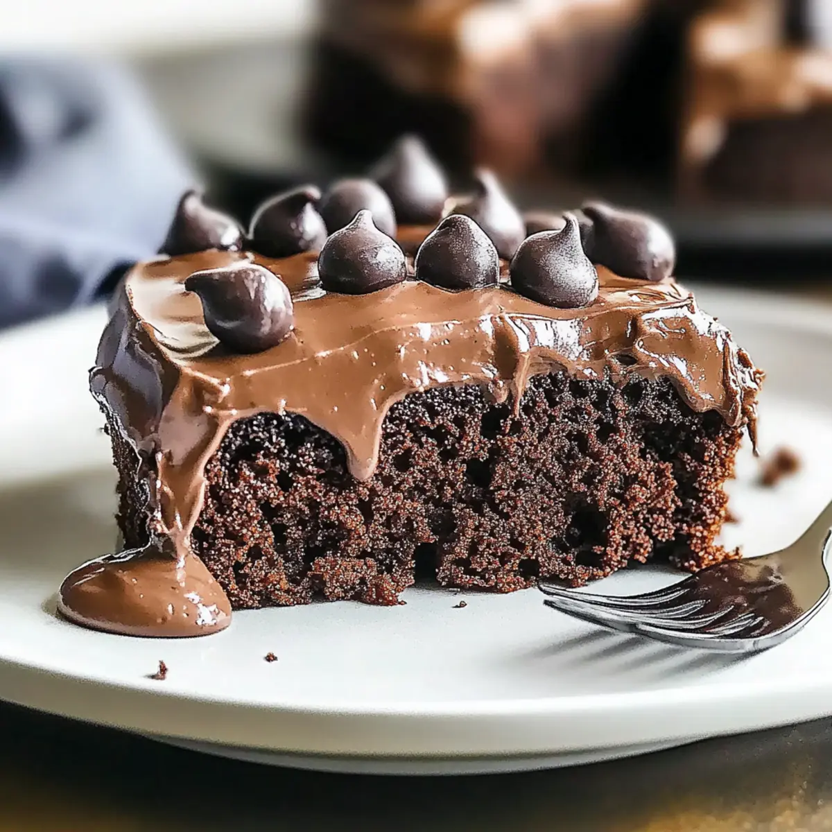 Irresistible Chocolate Poke Cake