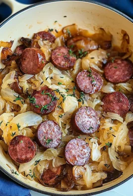 Skillet Kielbasa and Sauerkraut