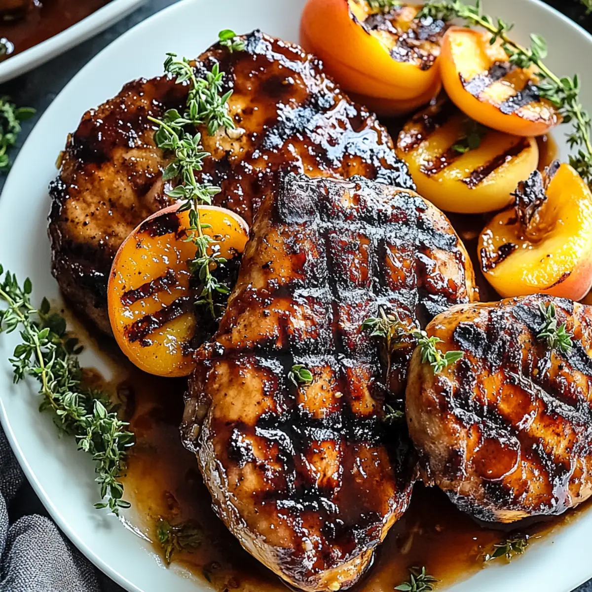 Saucy Grilled Peach Chicken