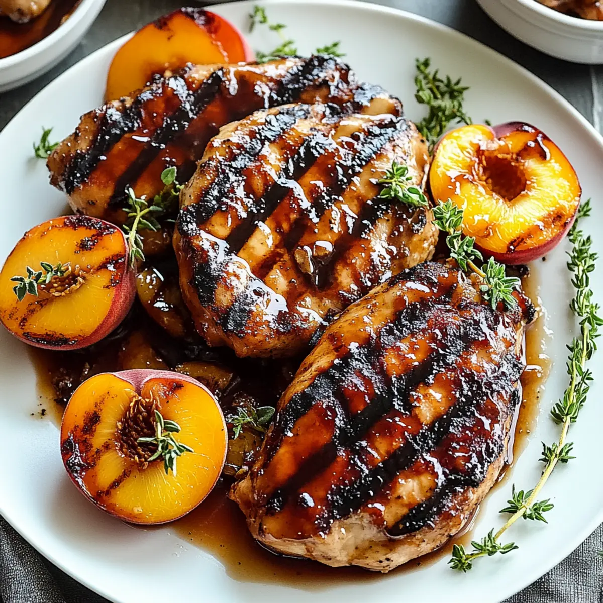 Saucy Grilled Peach Chicken