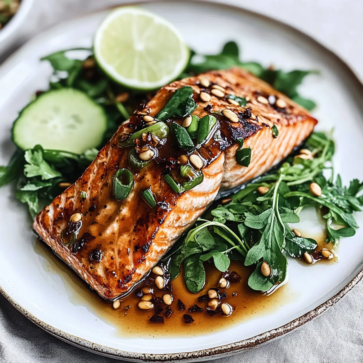 Sweet & Spicy Glazed Salmon