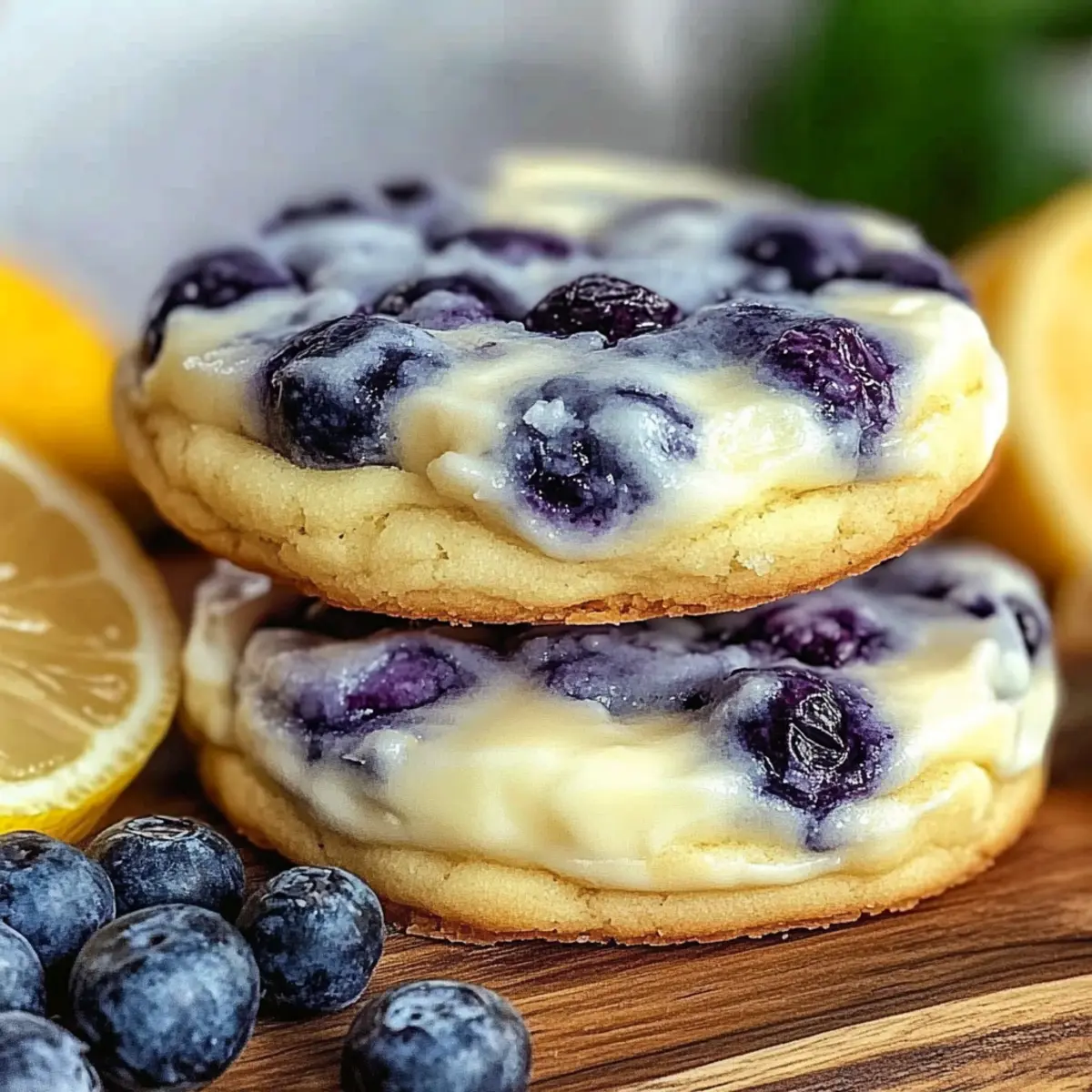 Lemon Blueberry Cheesecake Cookies