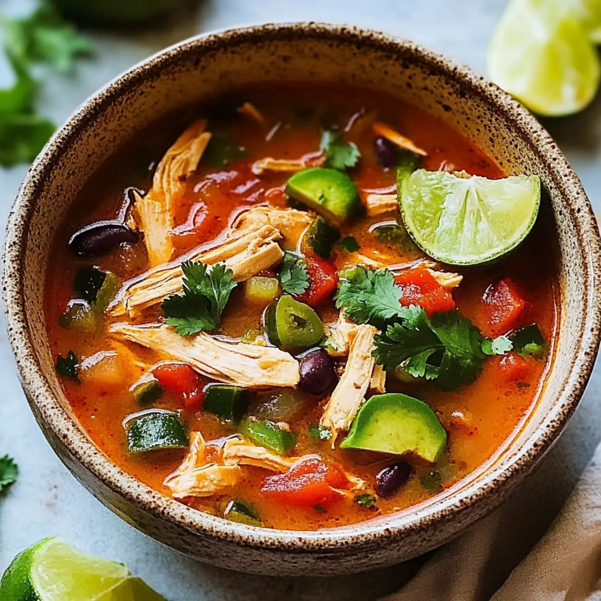 Delicious Chicken Fajita Soup