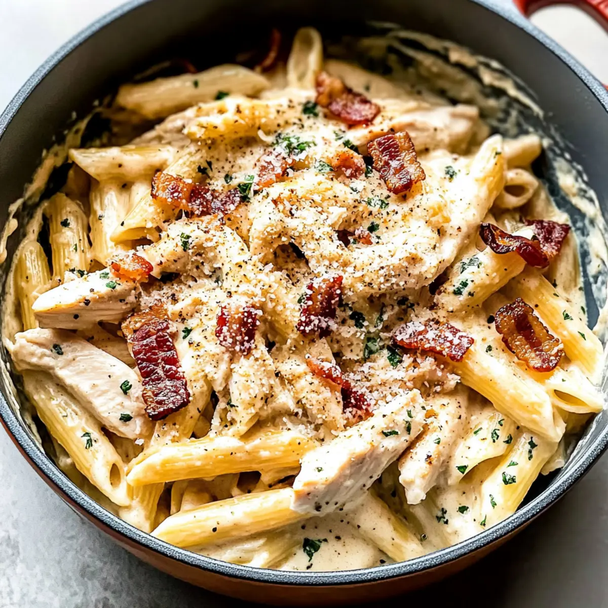 Creamy Chicken and Bacon Pasta