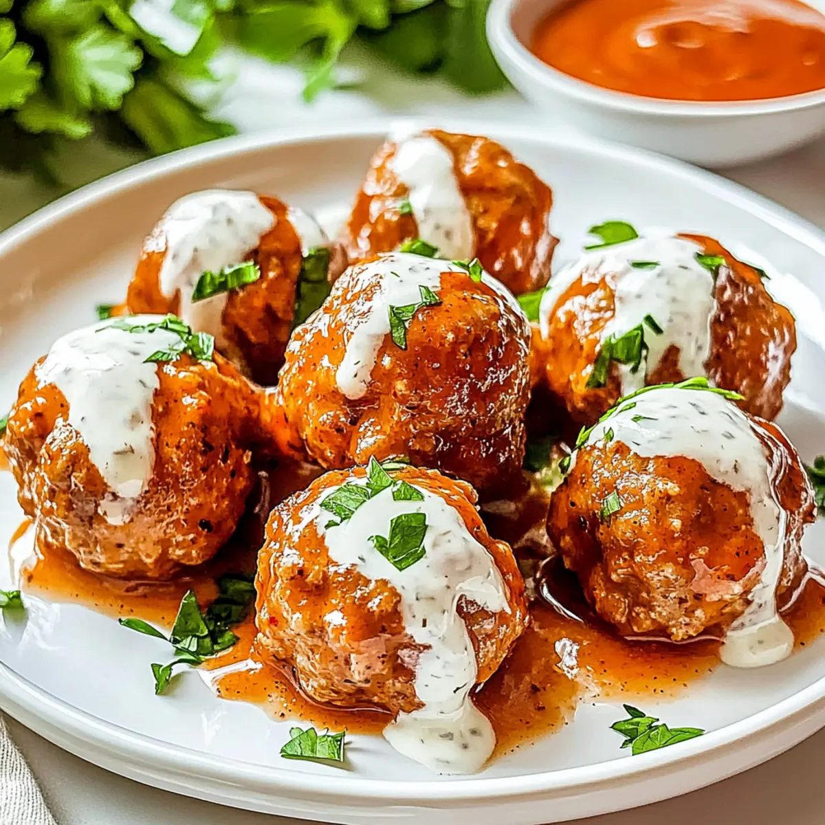 Buffalo Chicken Meatballs