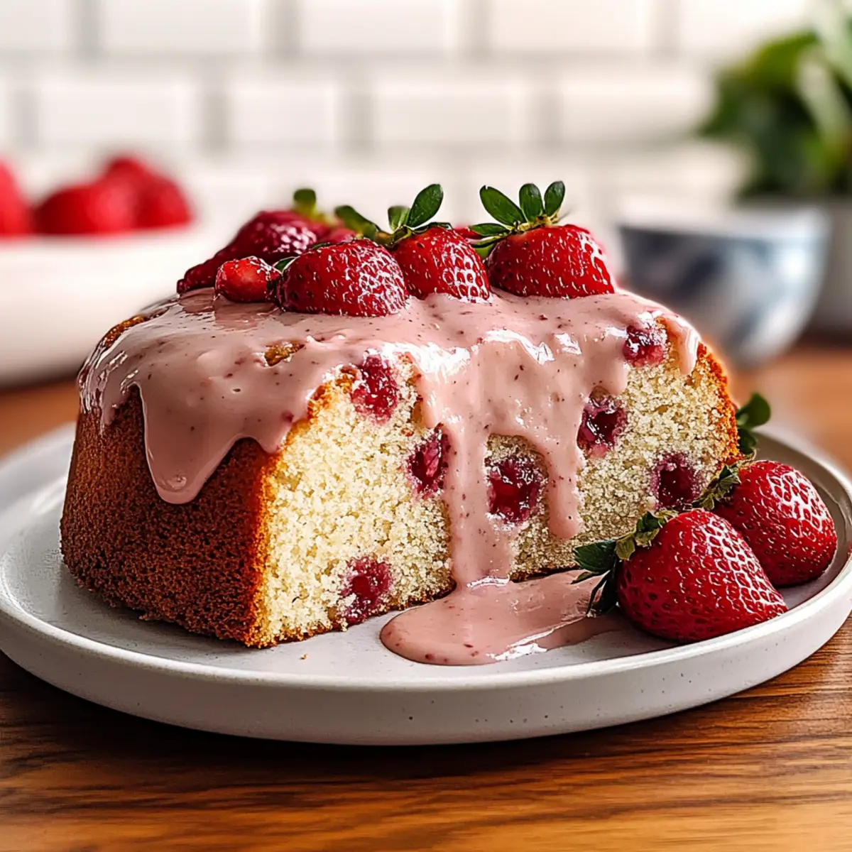 Strawberry Pound Cake