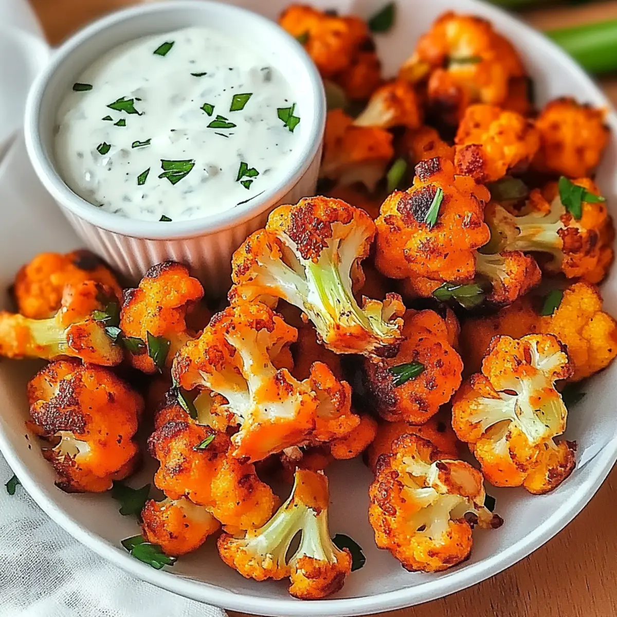 Cauliflower Buffalo Bites
