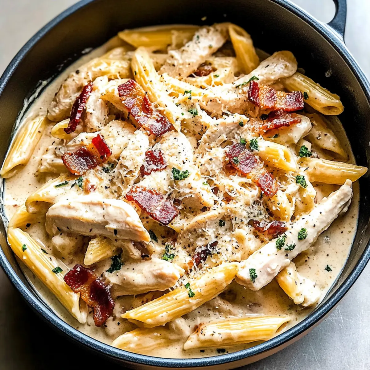 Creamy Chicken and Bacon Pasta
