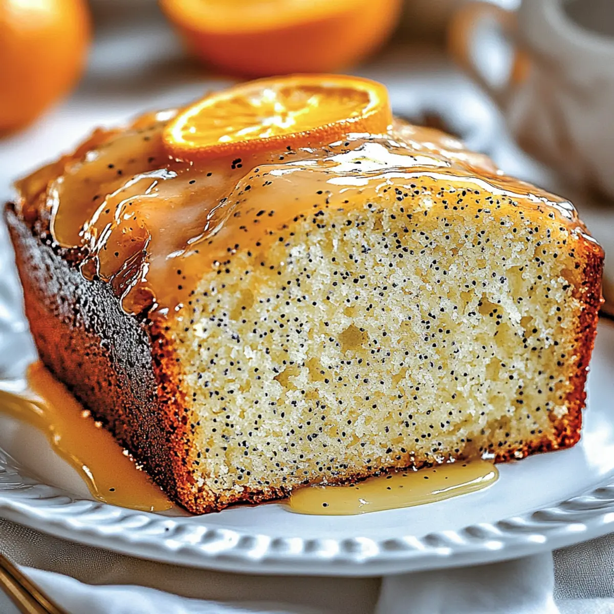 Orange Glazed Poppy Seed Bread