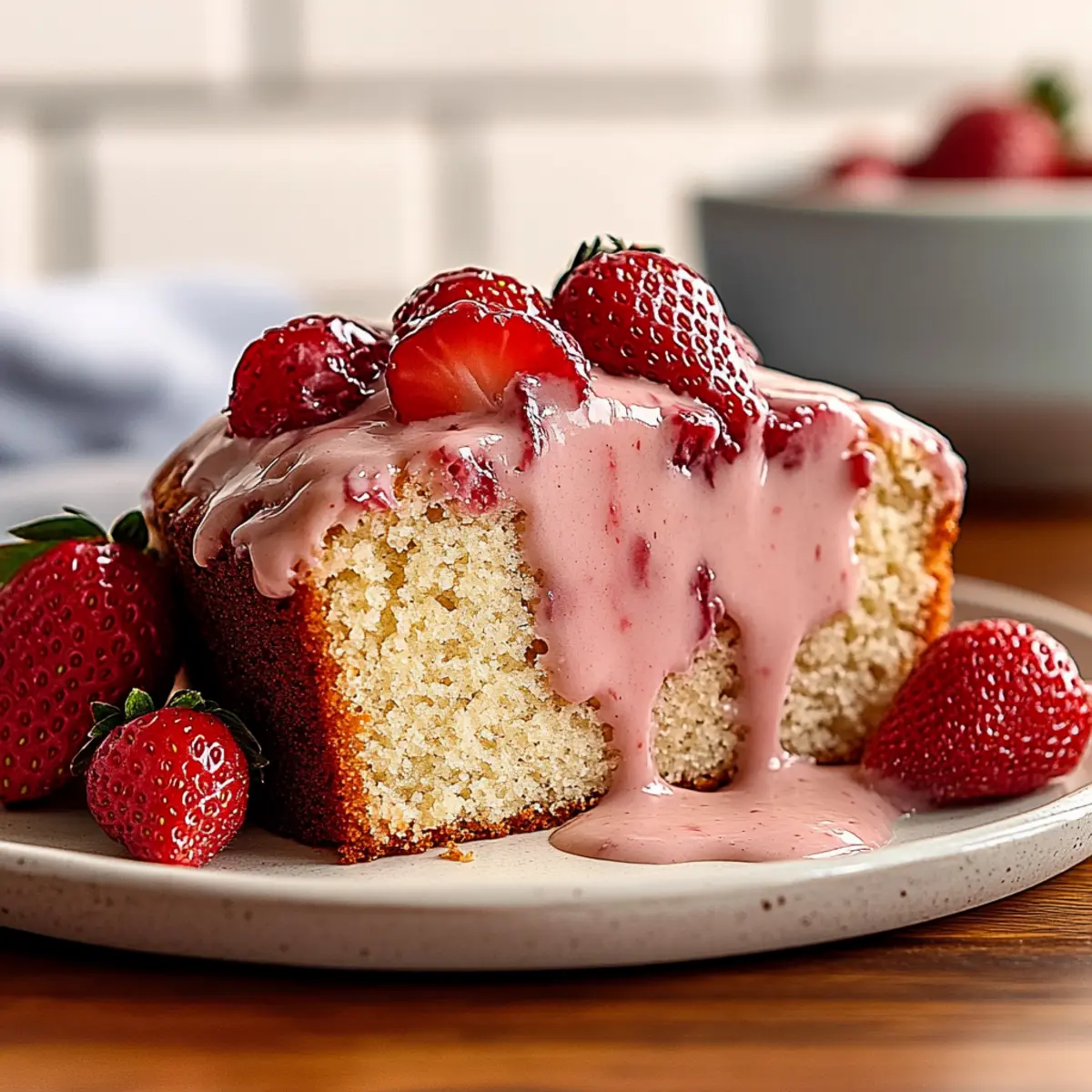 Strawberry Pound Cake