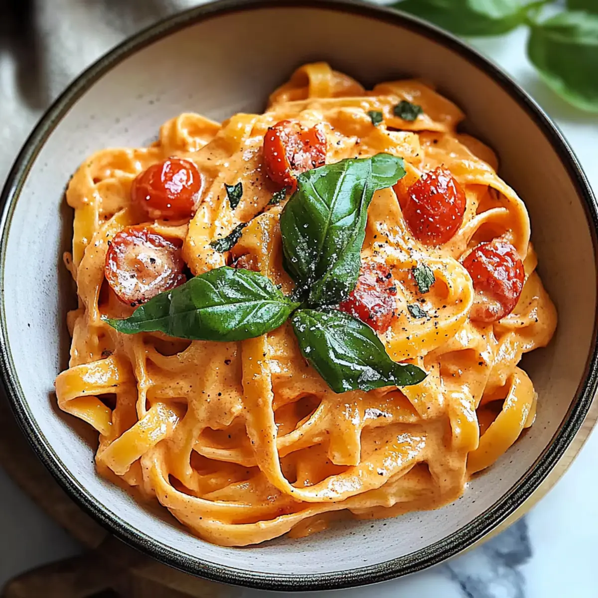 One Pot Creamy Tomato Pasta