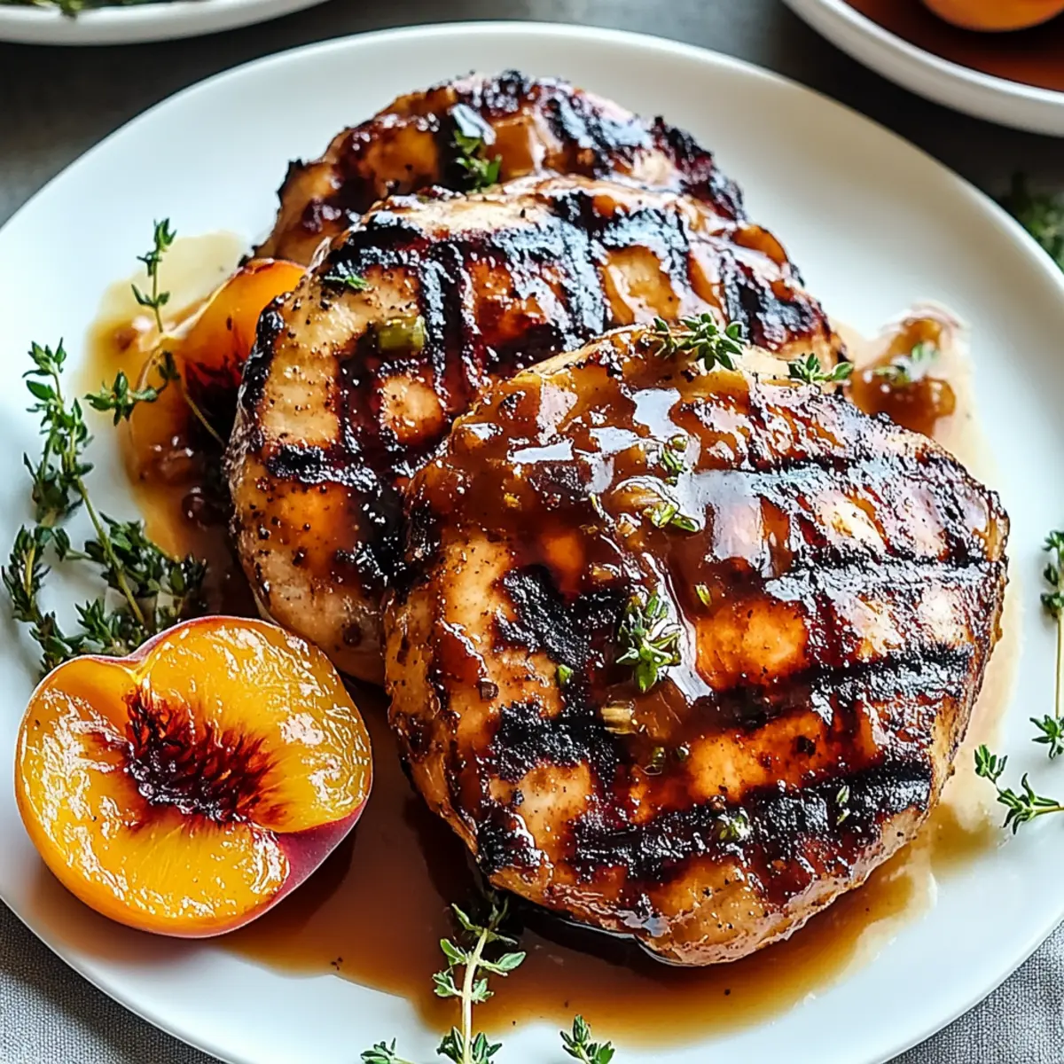 Saucy Grilled Peach Chicken