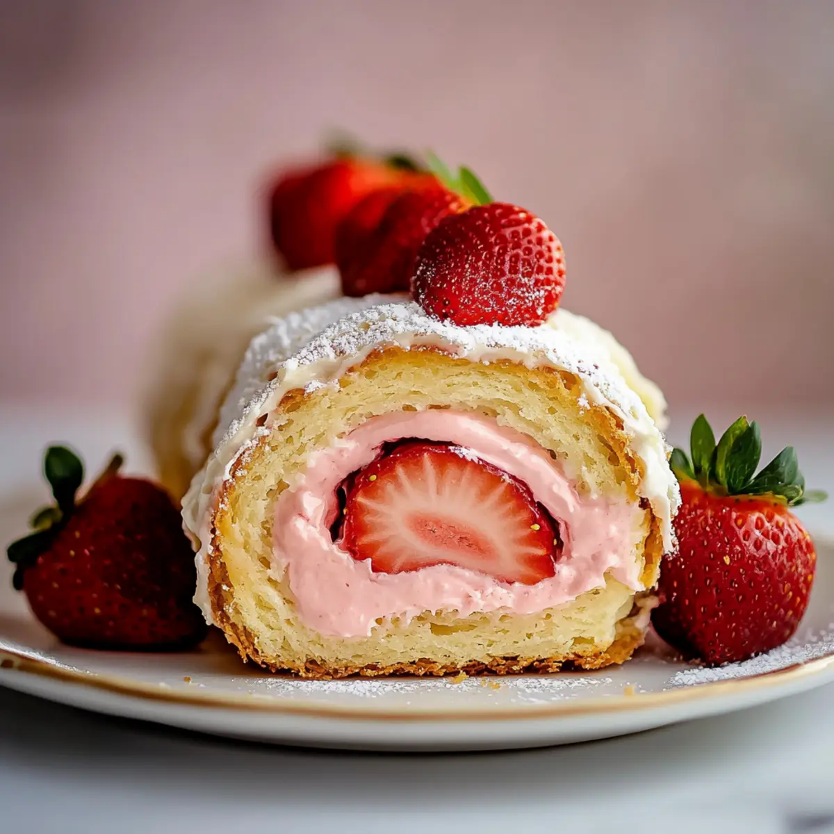 Strawberry Swiss Roll