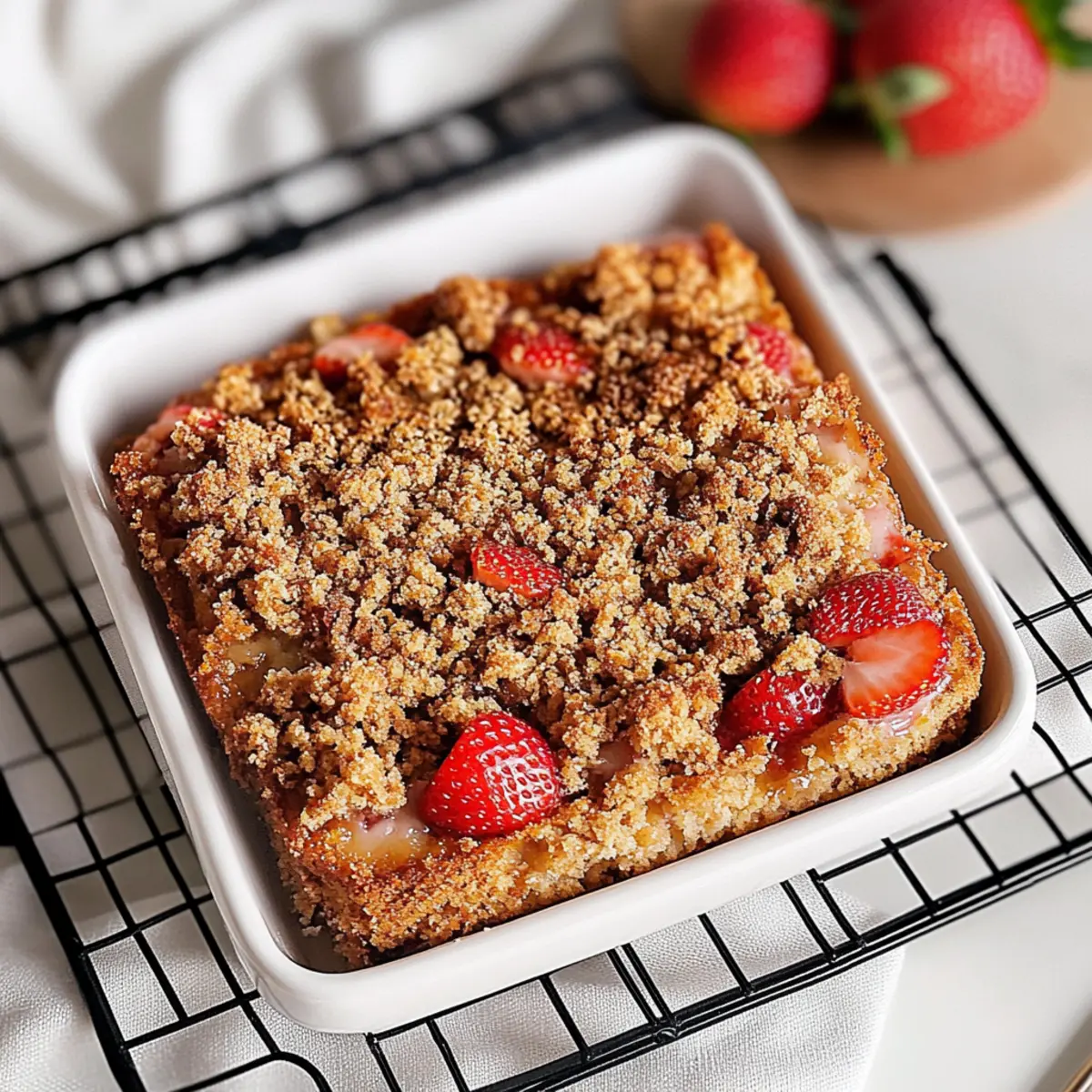 Strawberry Coffee Cake