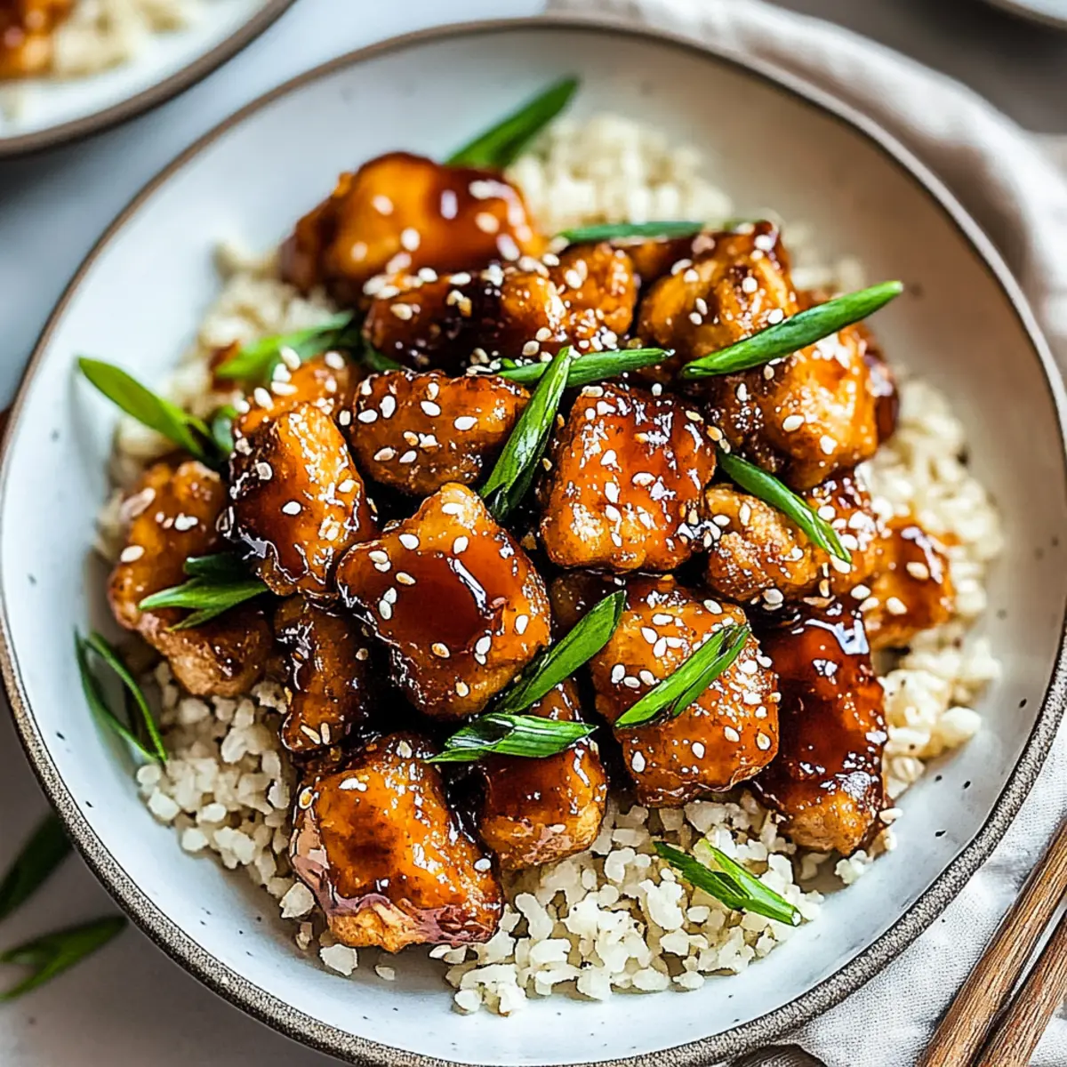 Crispy Honey Garlic Chicken