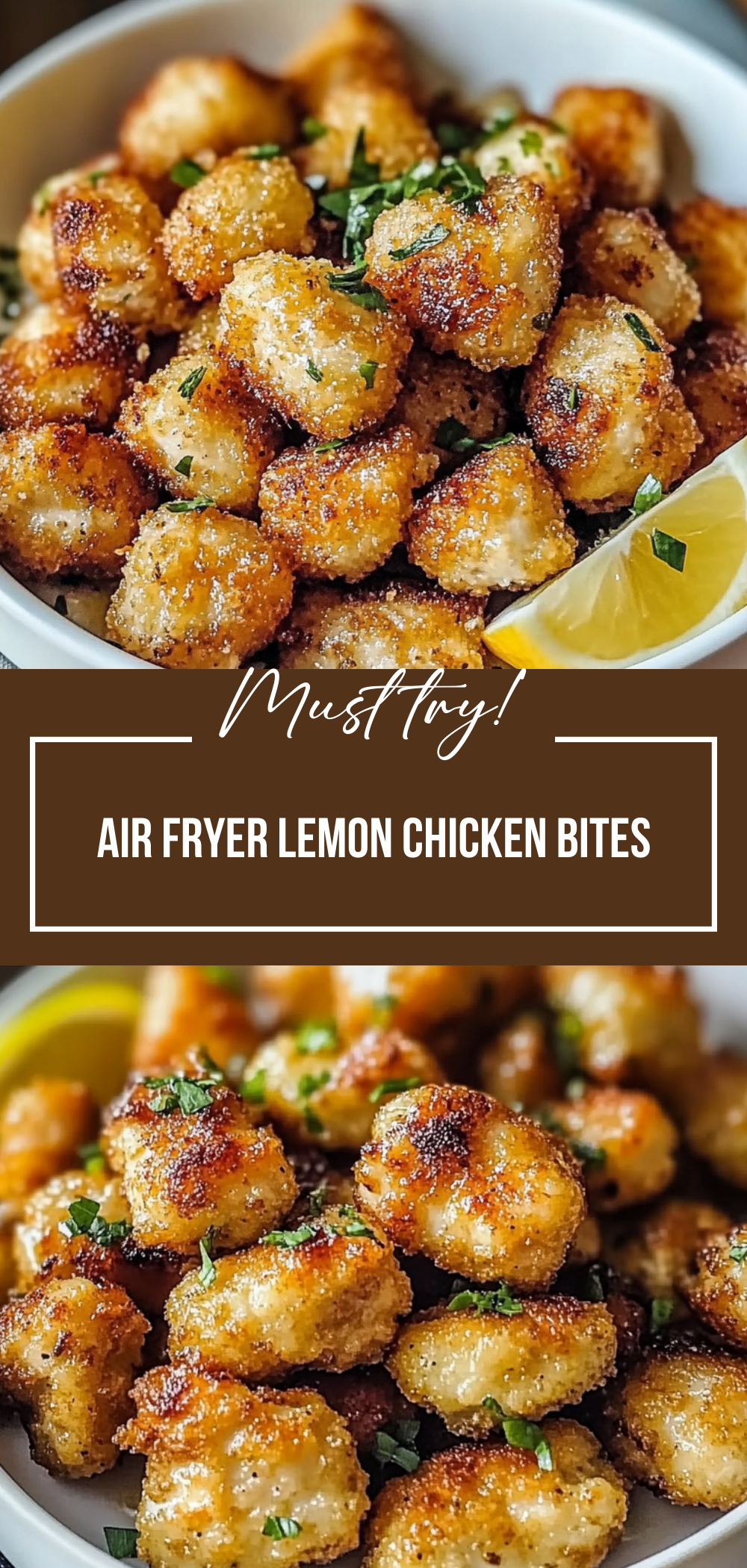 Air Fryer Lemon Chicken Bites