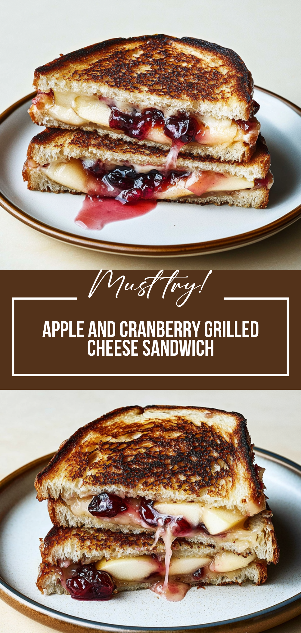Apple and Cranberry Grilled Cheese