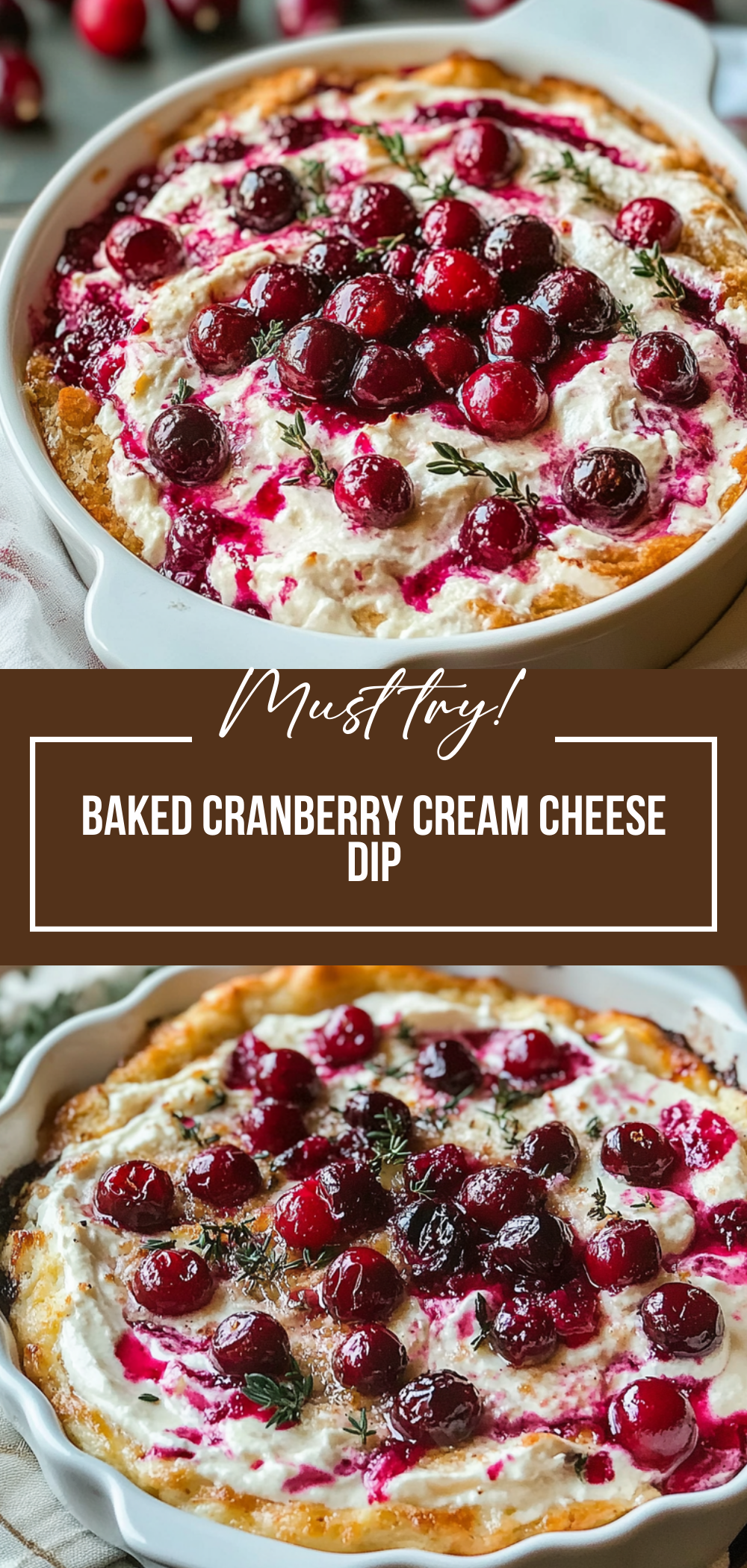 Baked Cranberry Cream Cheese Dip