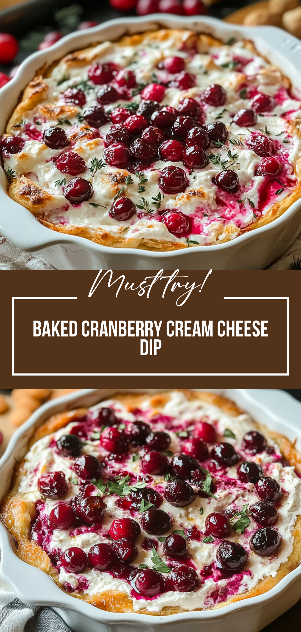 Baked Cranberry Cream Cheese Dip
