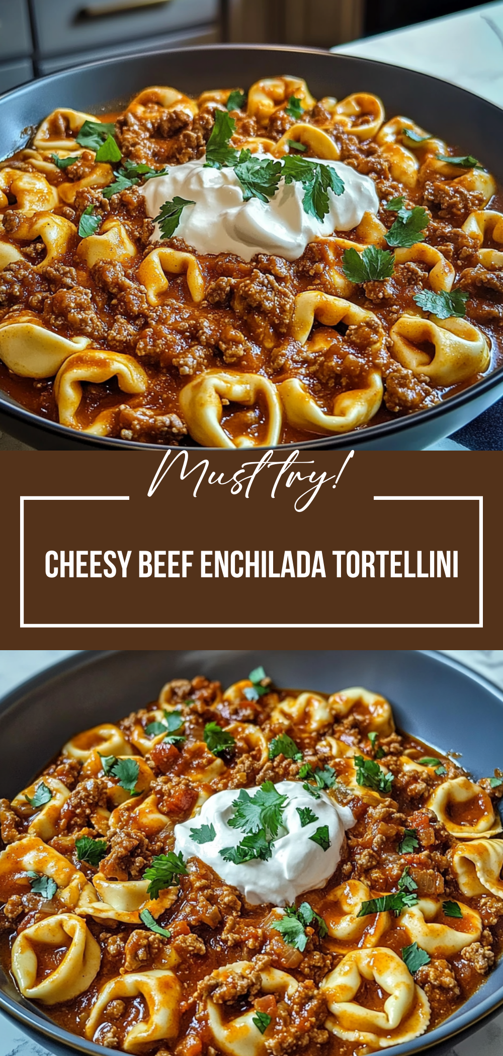 Cheesy Beef Enchilada Tortellini