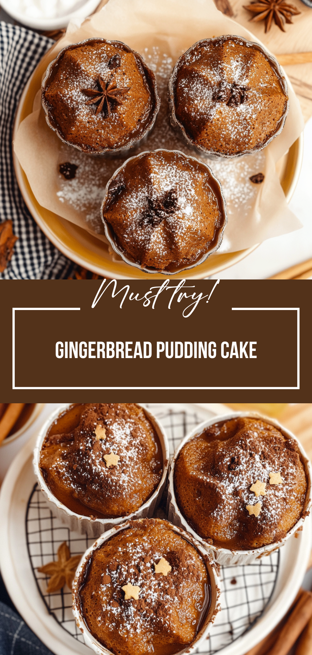 Gingerbread Pudding Cake