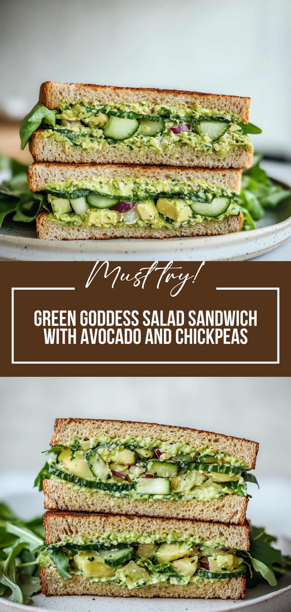 Green Goddess Salad Sandwich