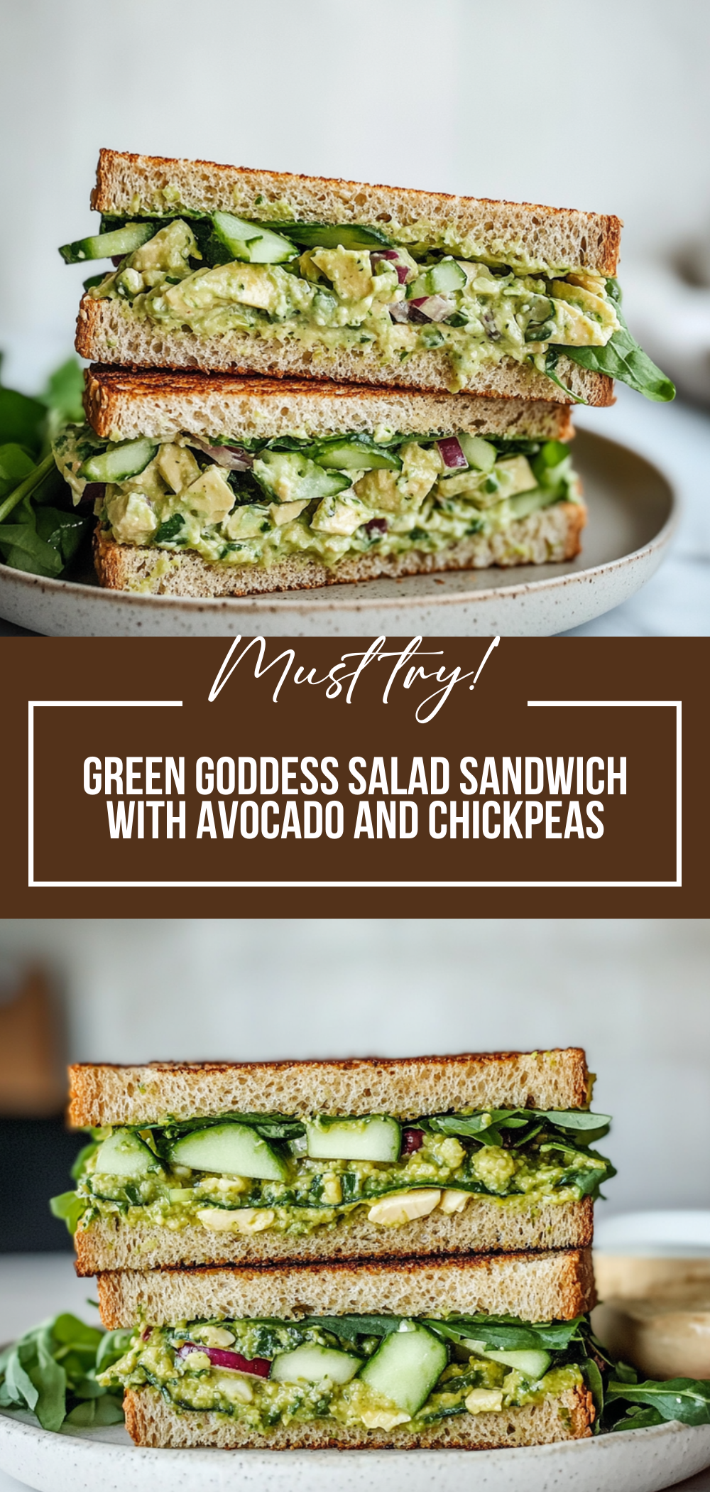 Green Goddess Salad Sandwich