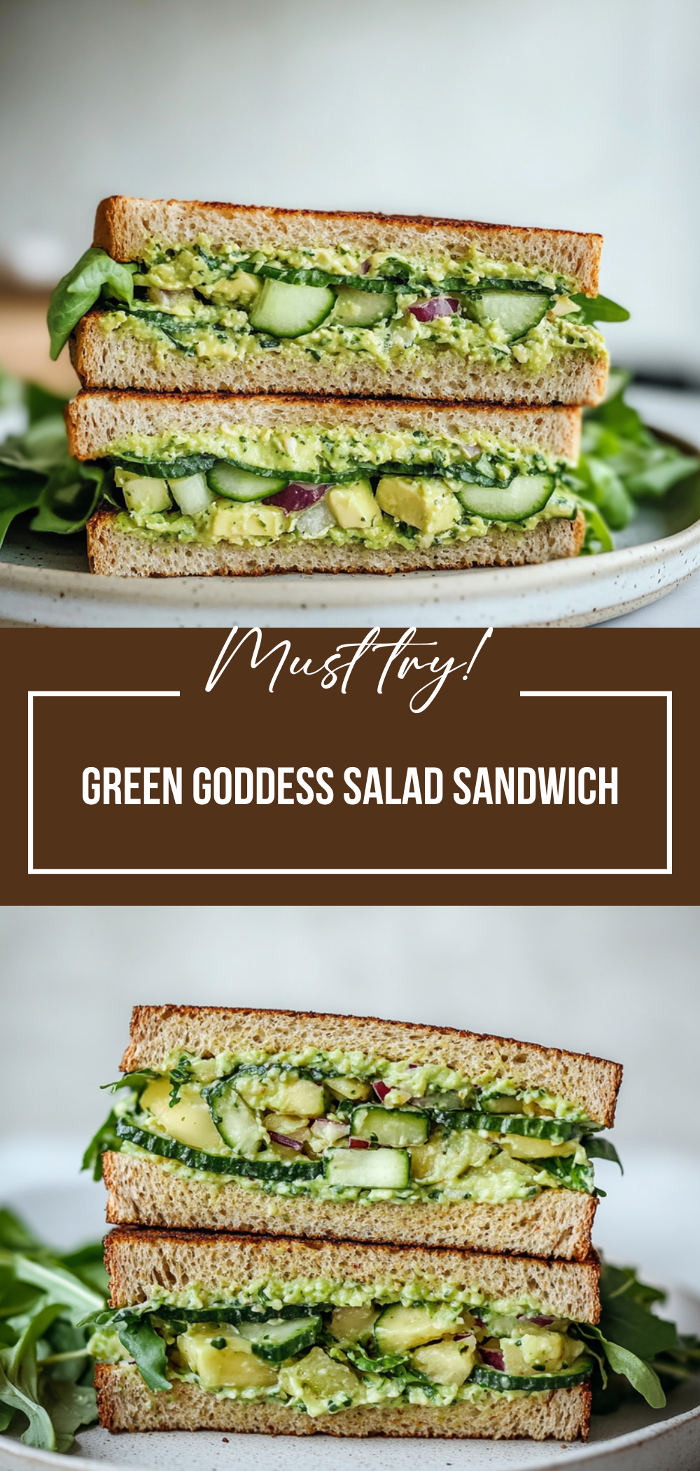 Green Goddess Salad Sandwich