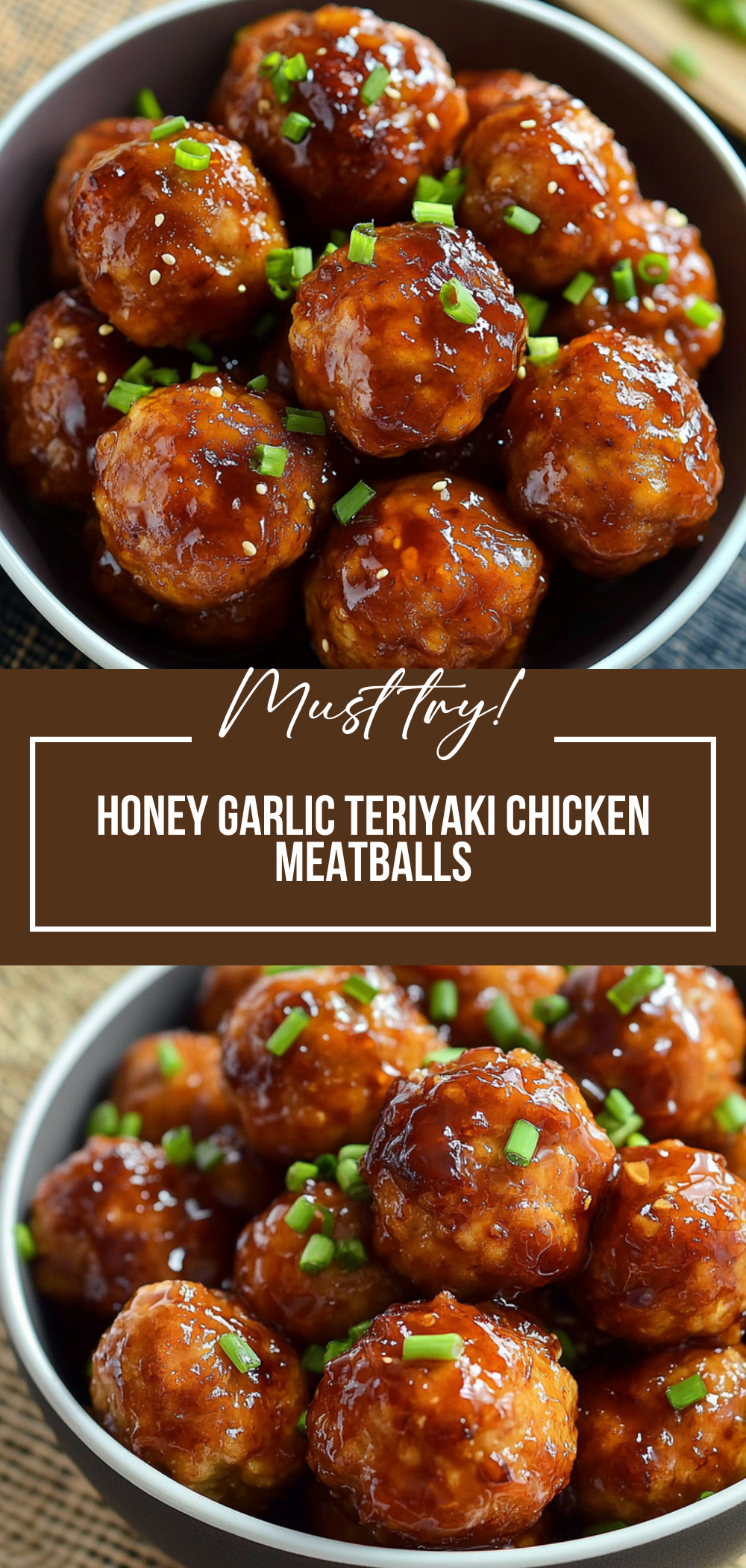 Honey Garlic Teriyaki Chicken Meatballs