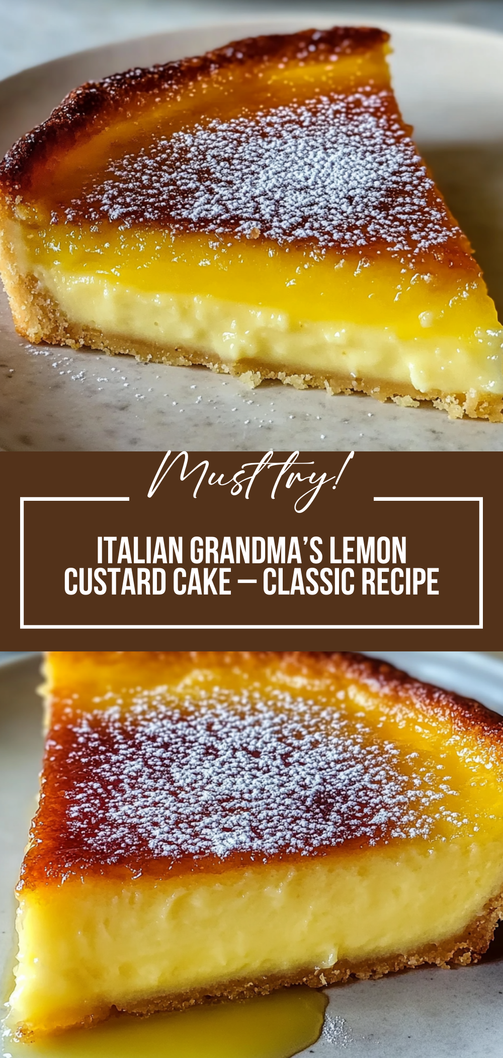 Italian Grandma’s Lemon Custard Cake – Classic Recipe