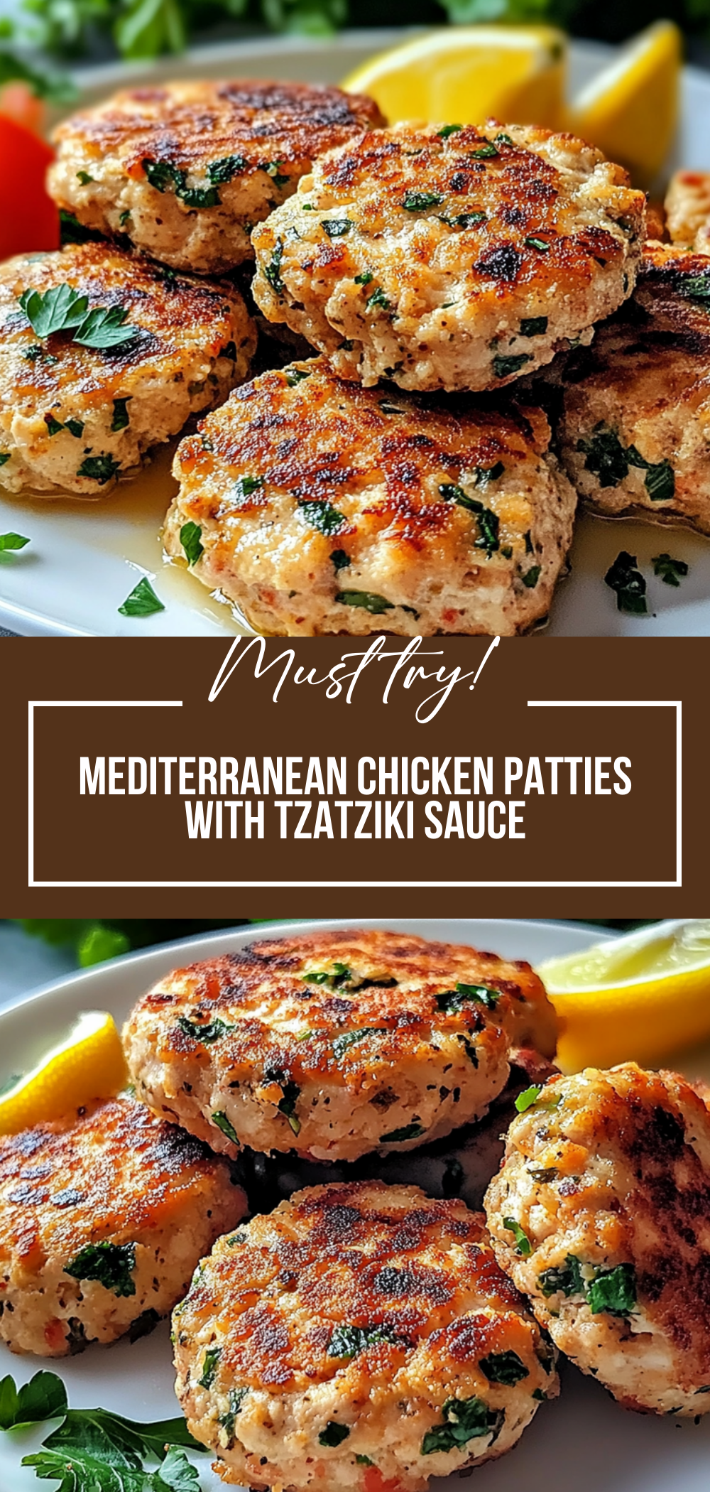 Mediterranean Chicken Patties
