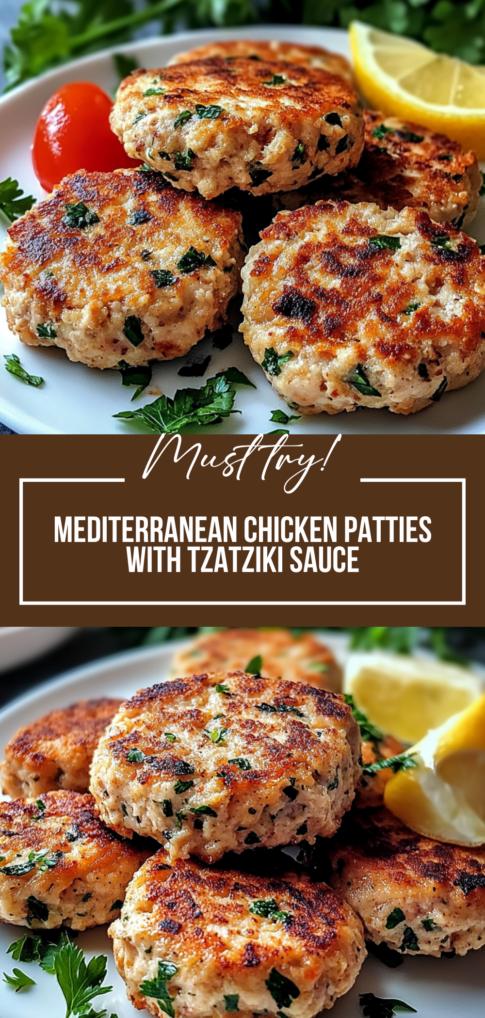 Mediterranean Chicken Patties