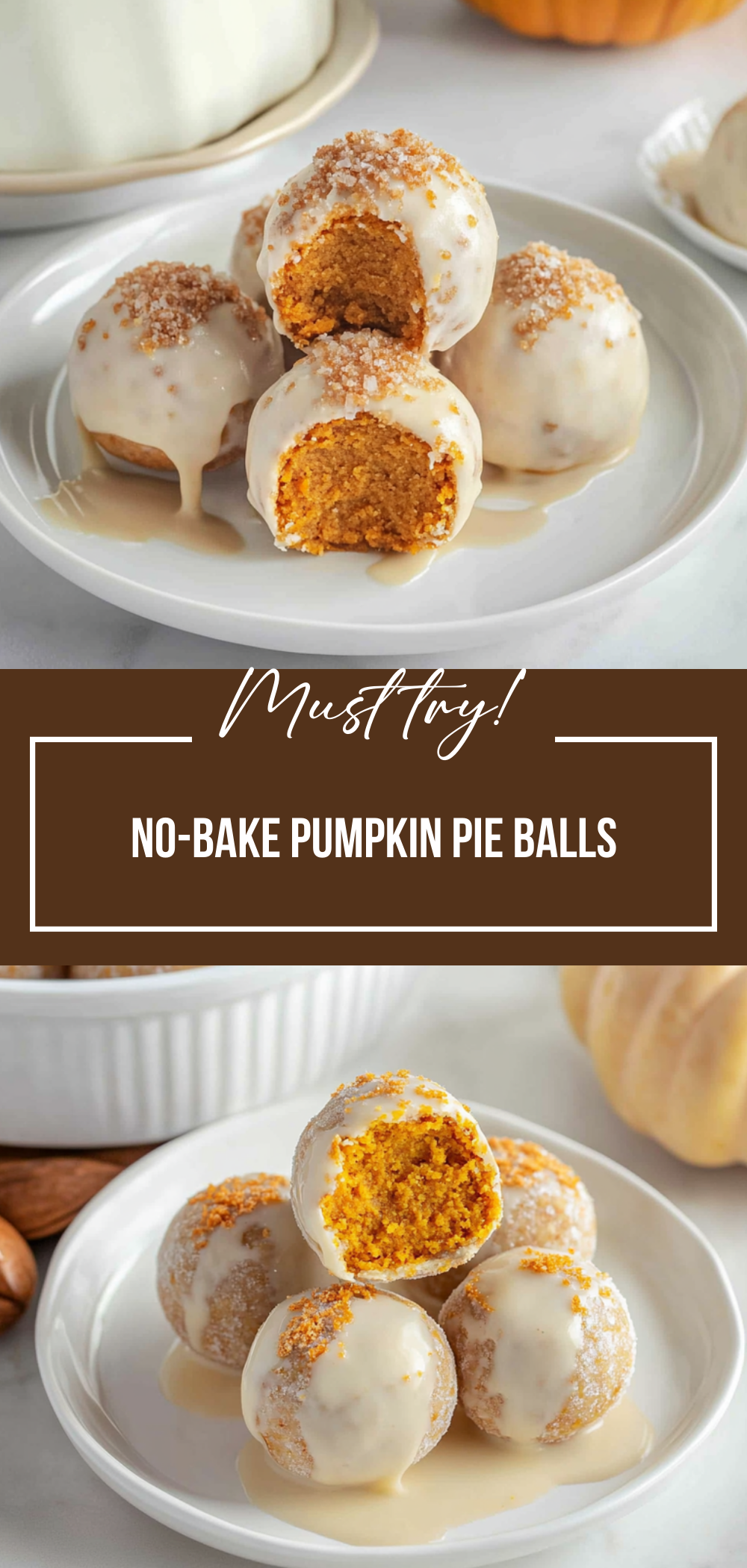 No-Bake Pumpkin Pie Balls