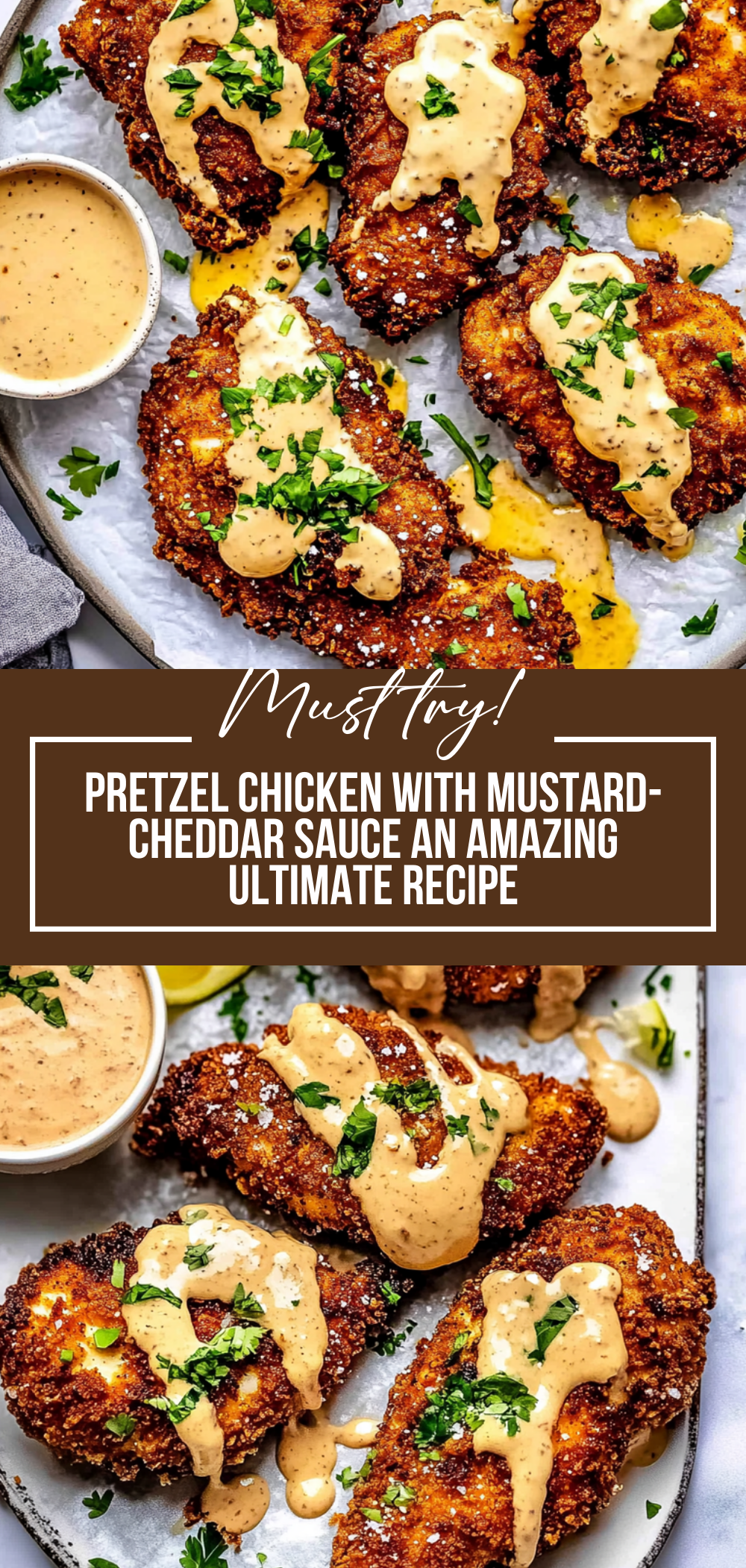 Pretzel Chicken with Mustard-Cheddar Sauce: An Amazing Ultimate Recipe