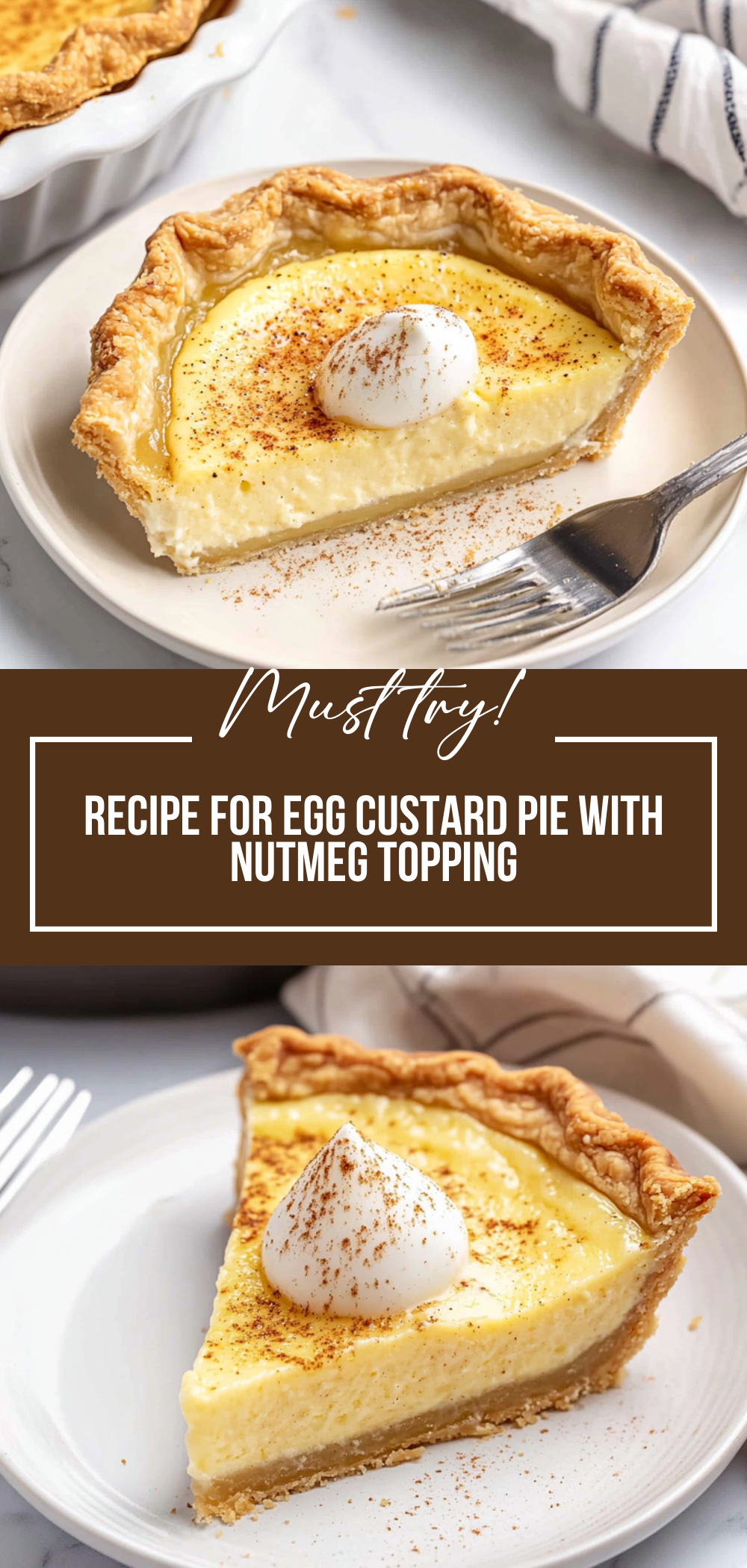 Recipe For Egg Custard Pie