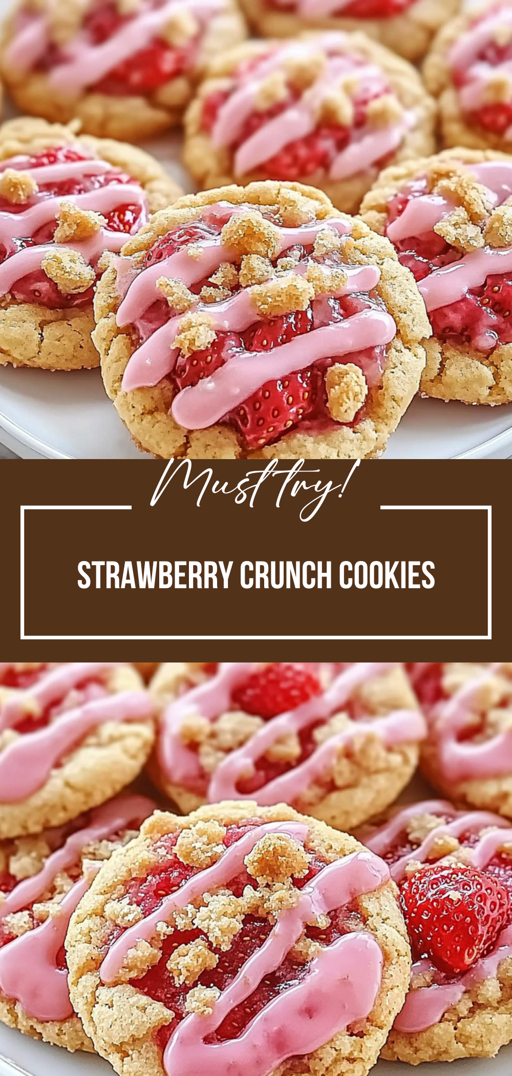 Strawberry Crunch Cookies