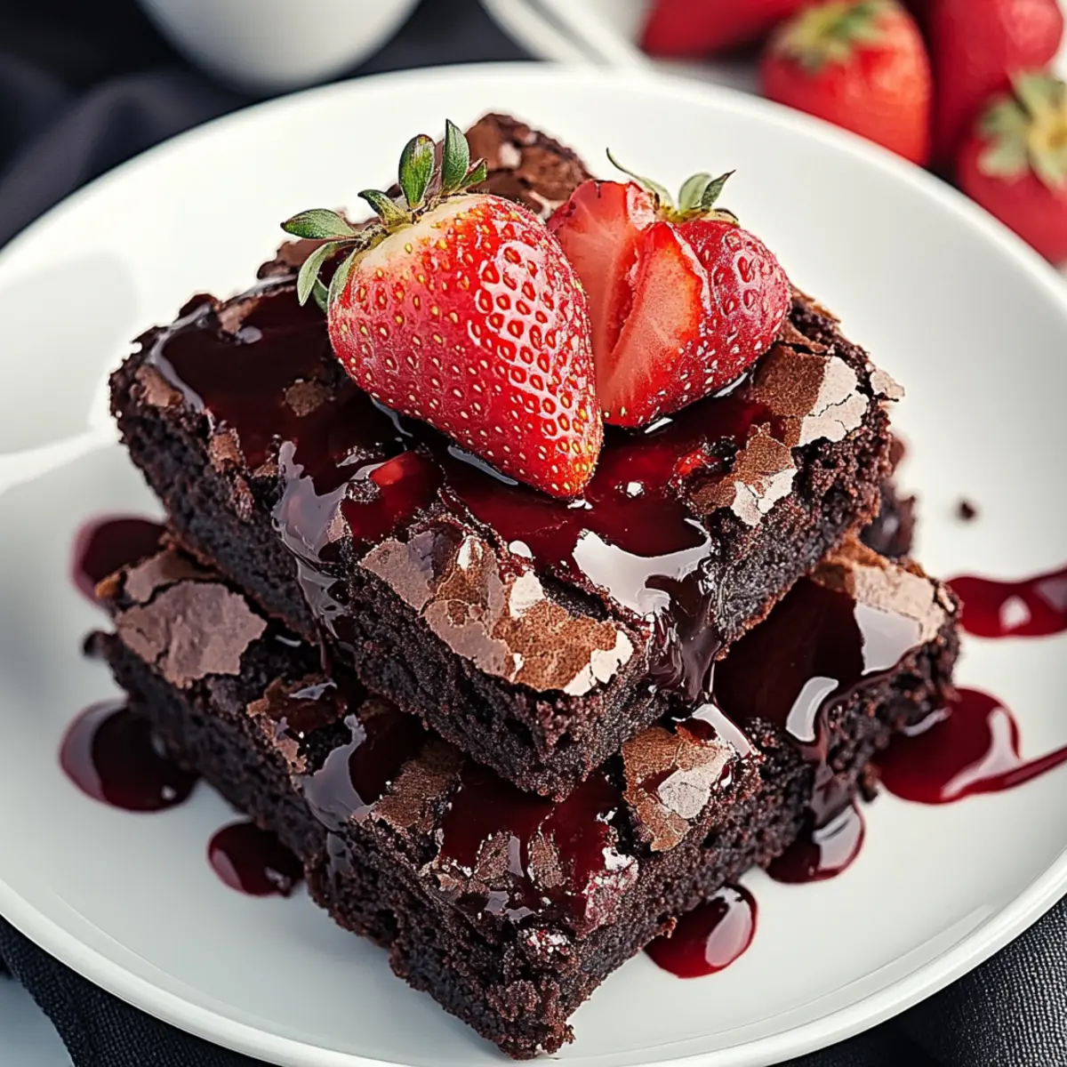 Strawberry Brownies