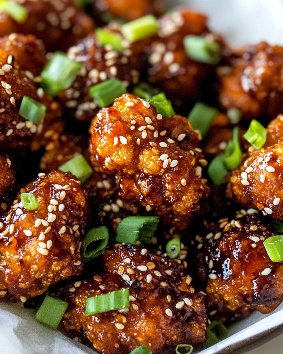 Air Fryer Sesame Cauliflower Wings