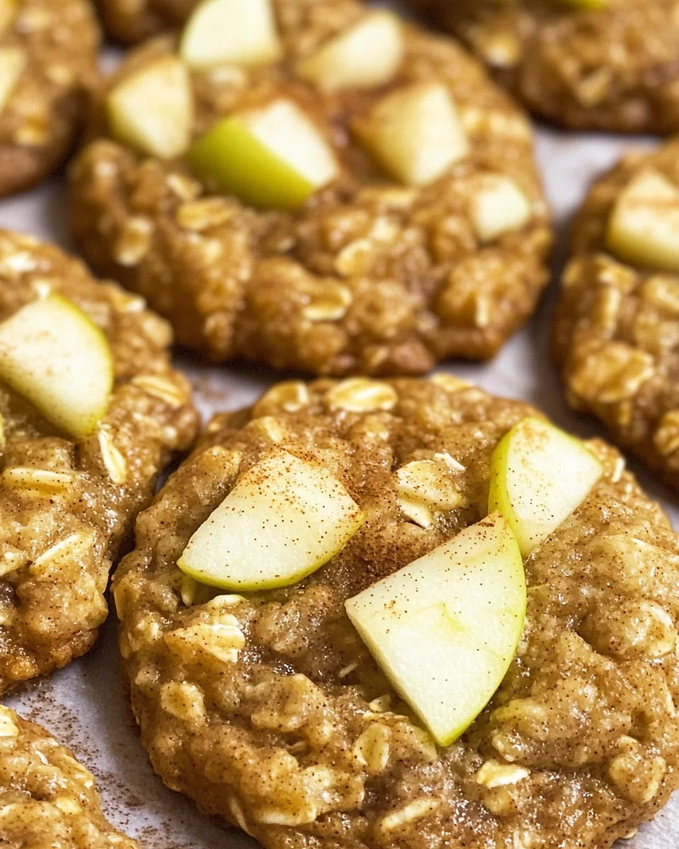 Apple Cinnamon Oatmeal Cookies